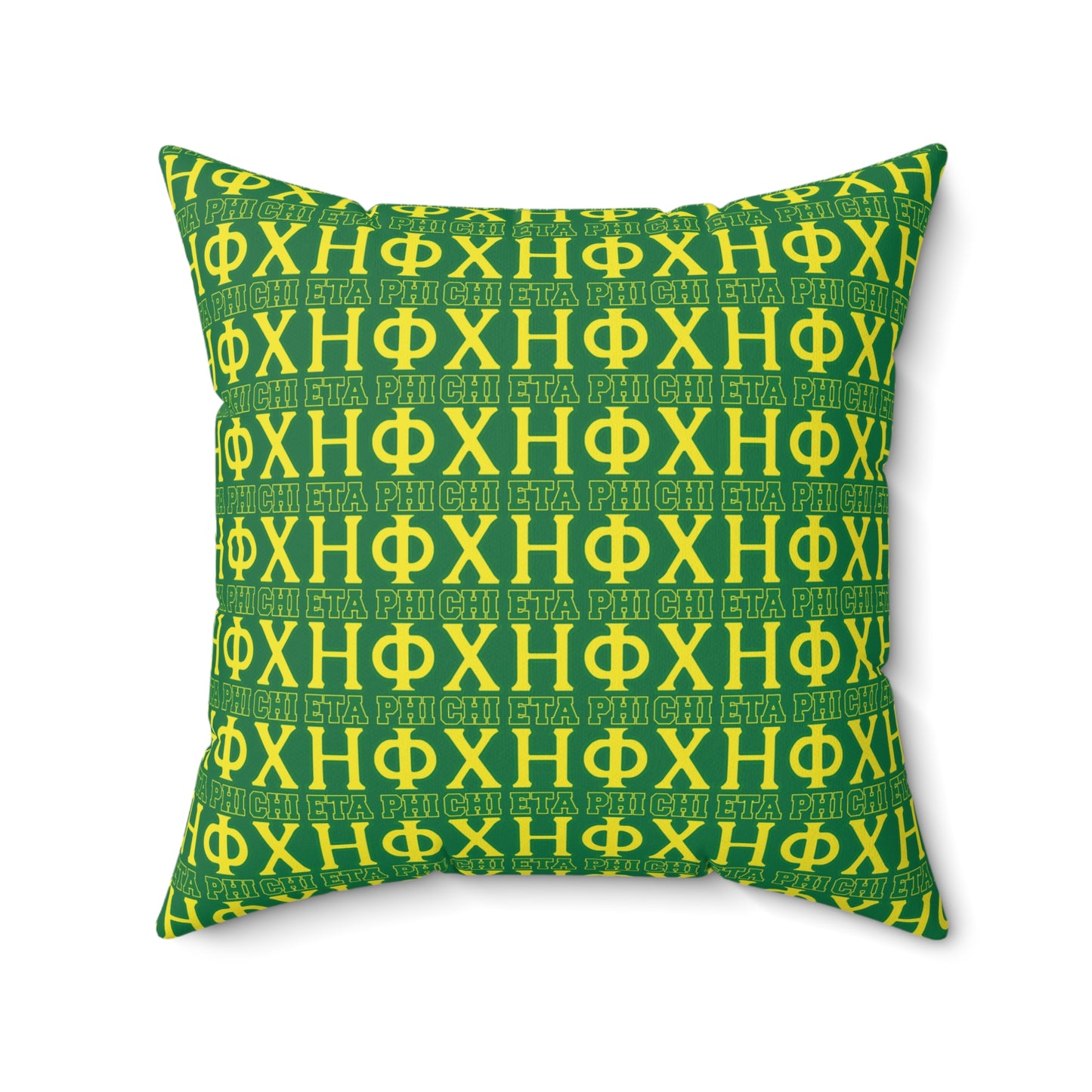 Chi Eta Phi Green XHO Square Pillow