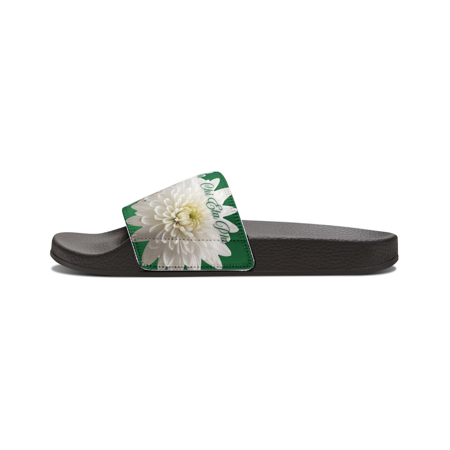 Women's White Chrysanthemum Slide Sandal