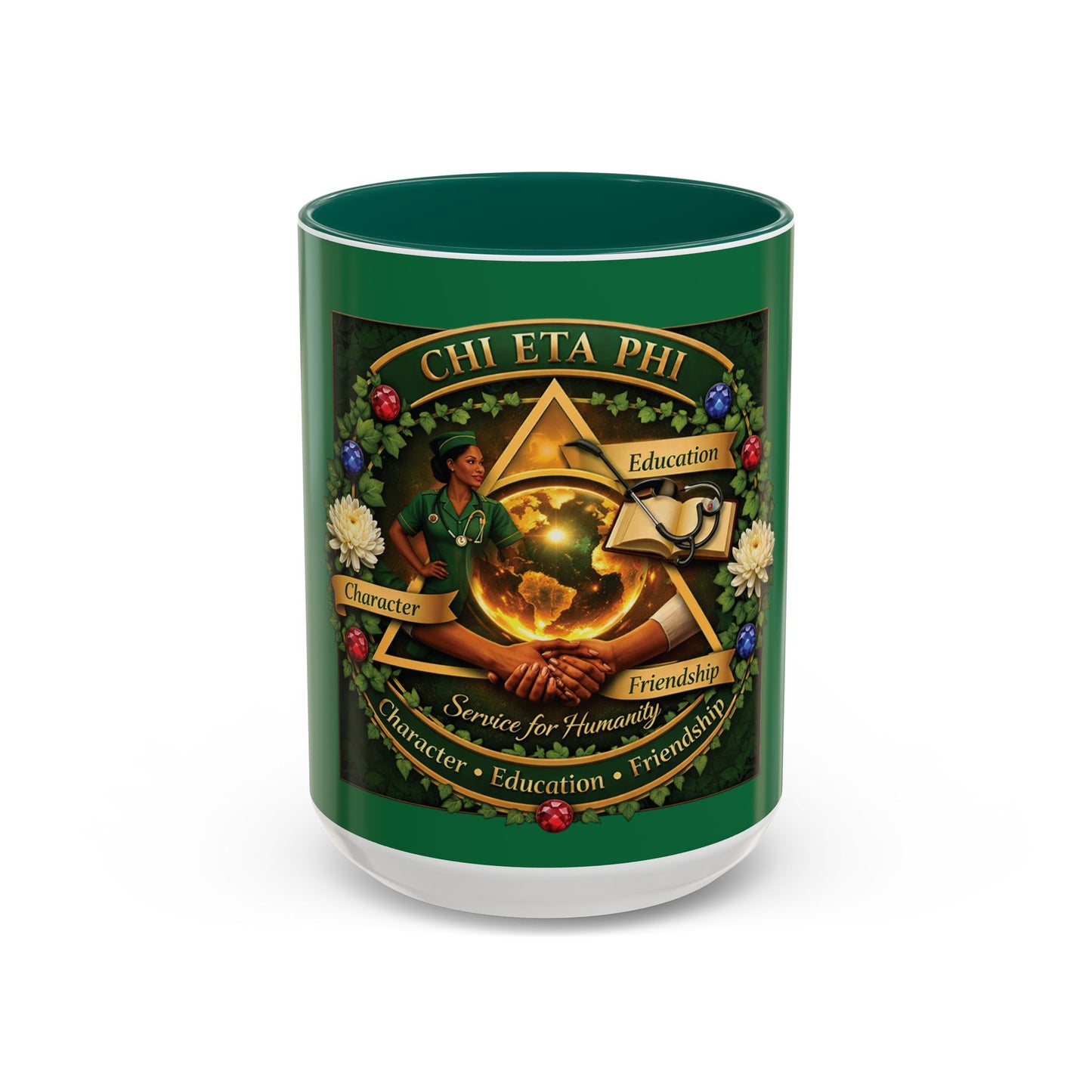 Chi Eta Phi Sorority Emblem Coffee Mug (11oz/15oz)