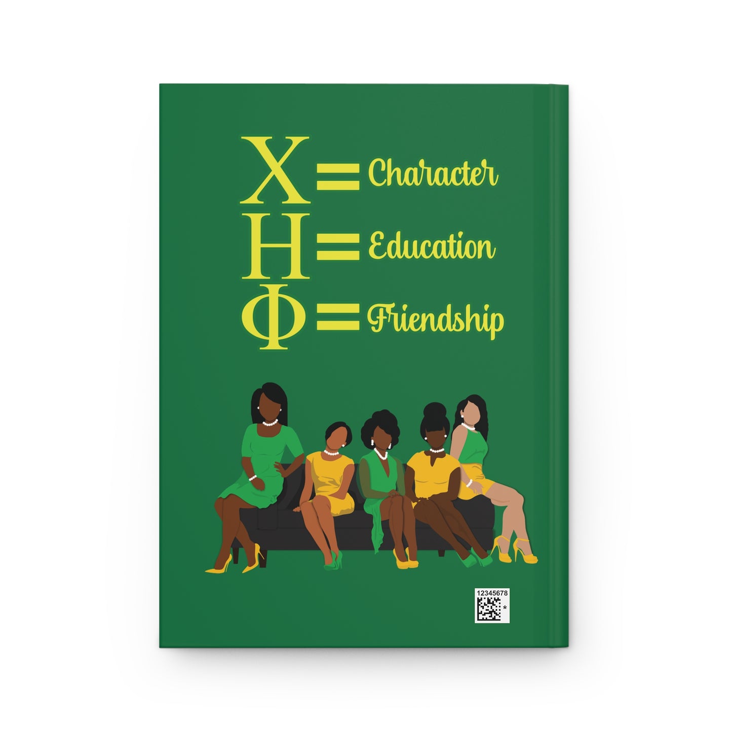Chi Eta Phi Yellow Sisters Themed Journal - Ruled Lines