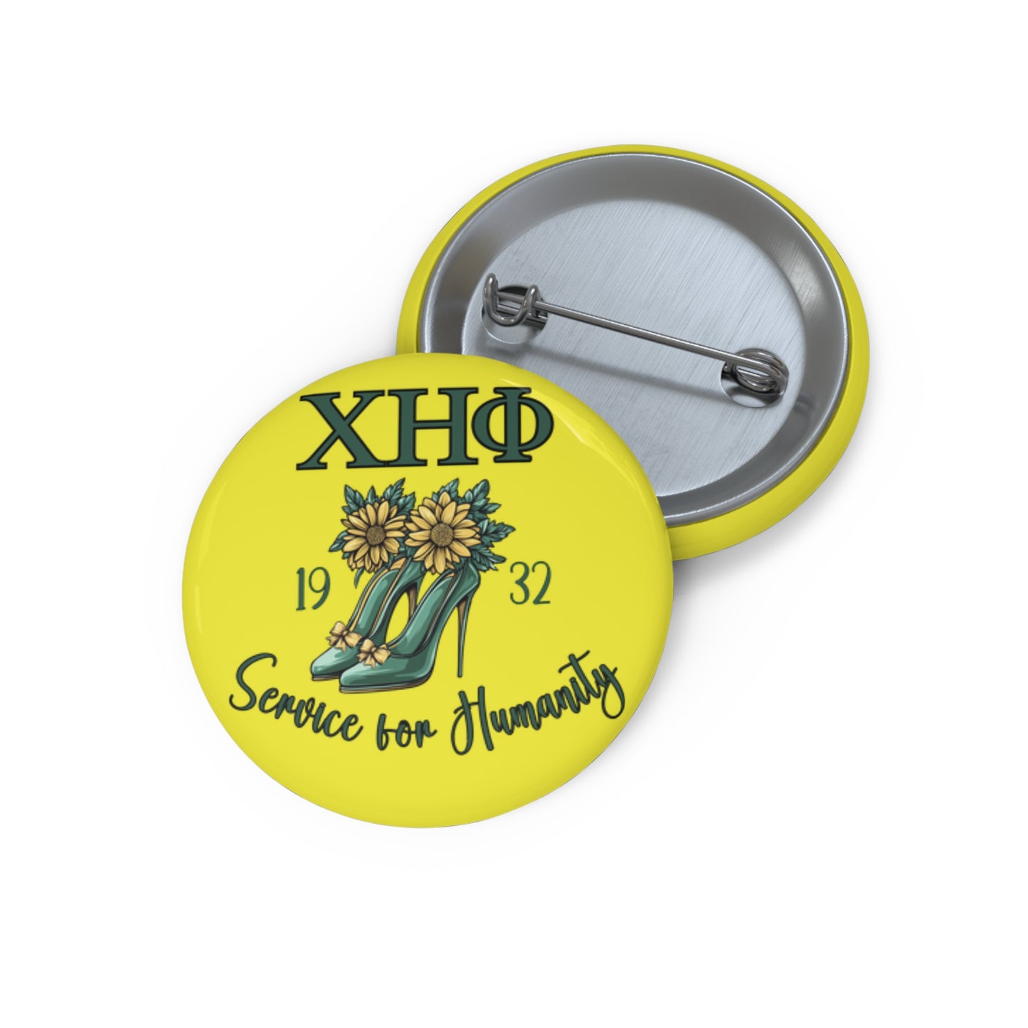 Yellow XHO Shoe Button