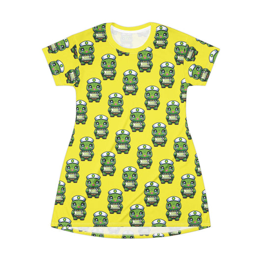 Chi Eta Phi Cute Turtle T-Shirt Pajama Dress or Lounge Shirt