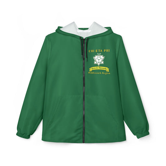 Middlesouth Chi Eta Phi Green Windbreaker