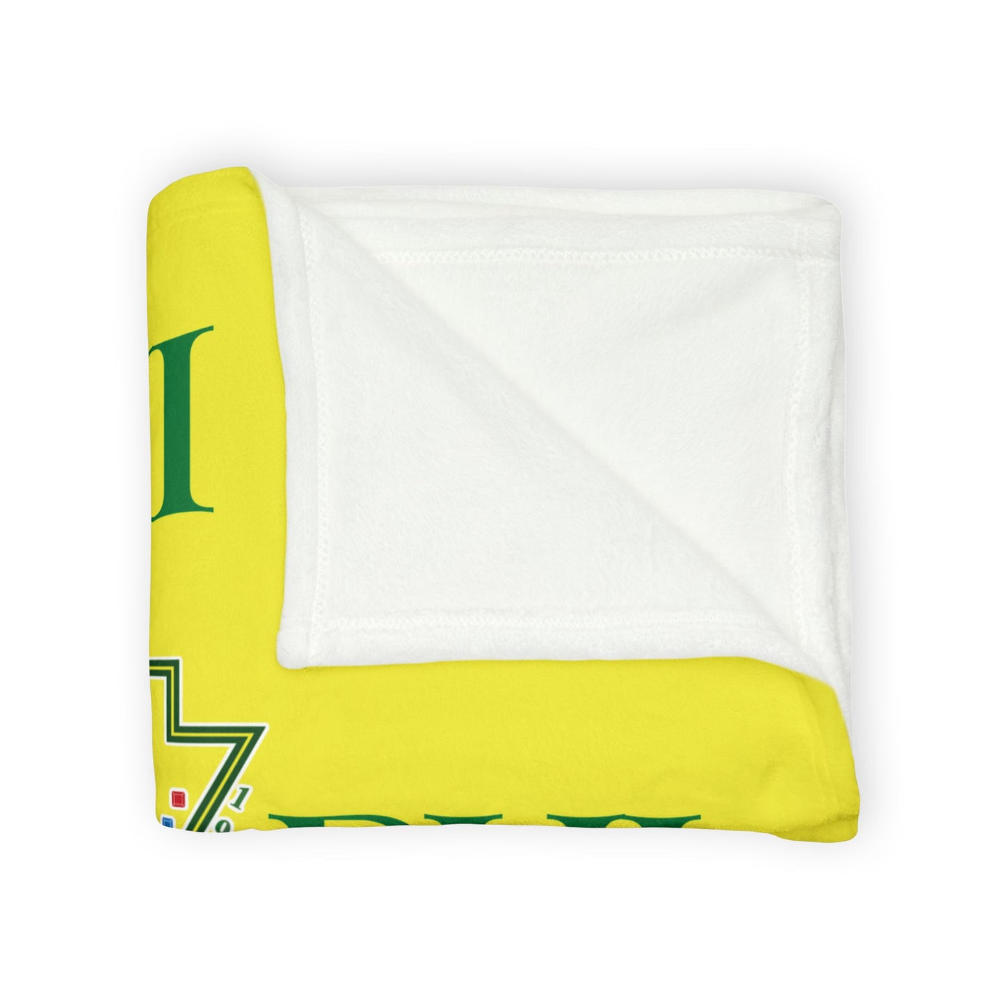 Soft Yellow Polyester Service for Humanity Logo Design Blanket