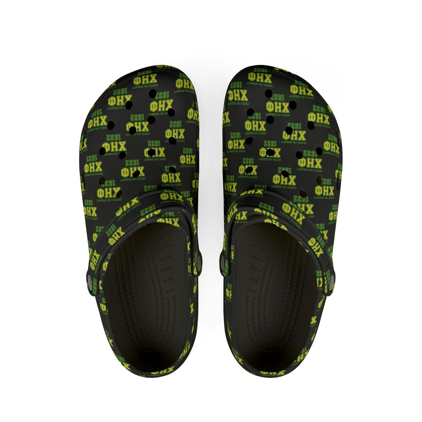 Unisex Black XHO Rubber Shoe with Optional Strap