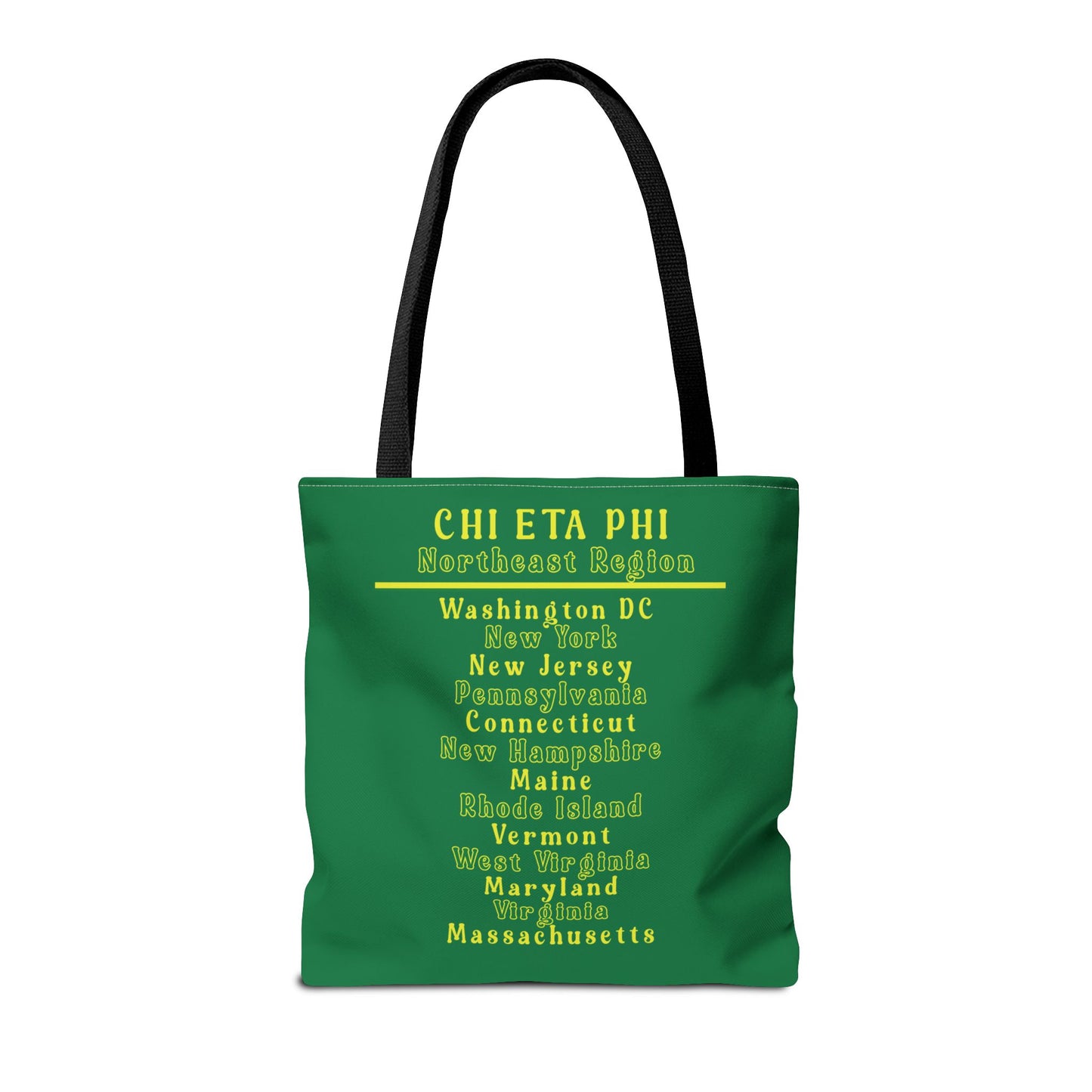 Northeast Region Green and Yellow Tote Bag