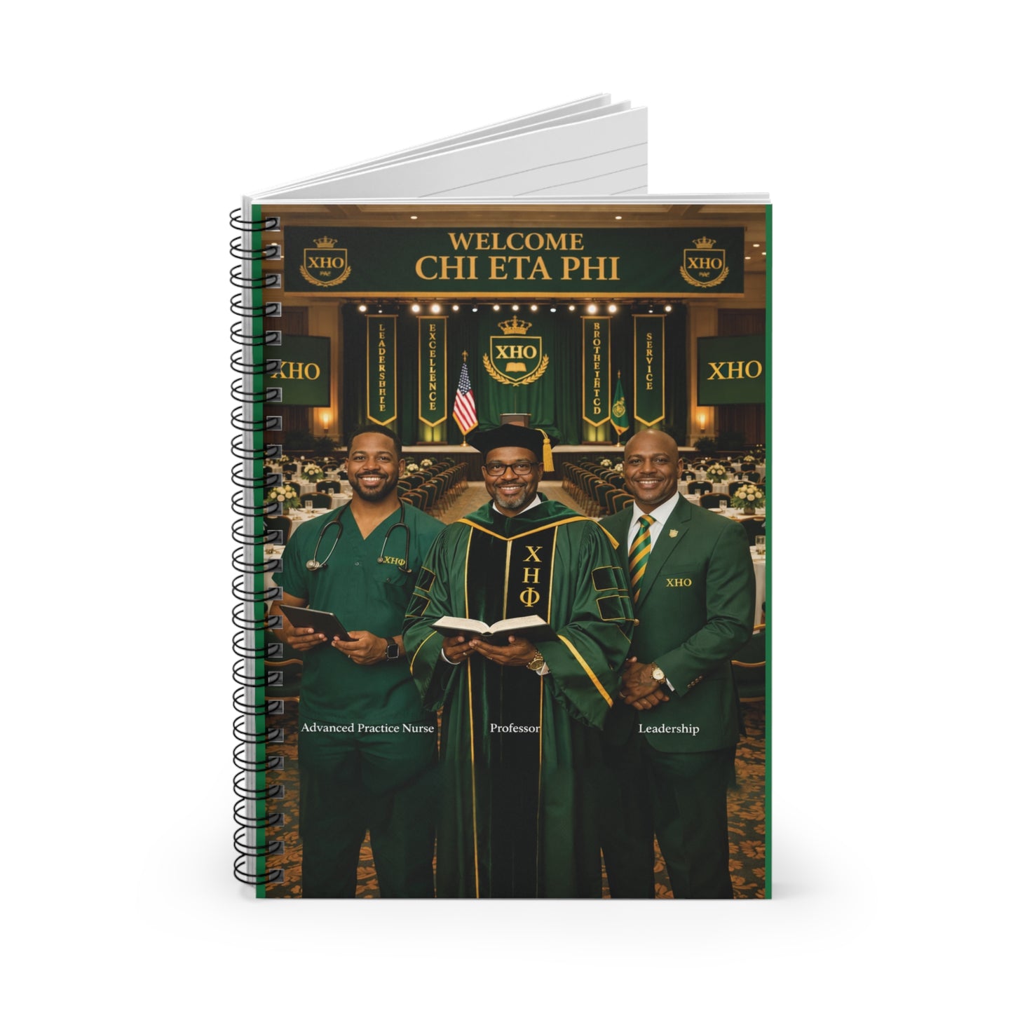 Chi Eta Phi Male Inspired Spiral Notebook