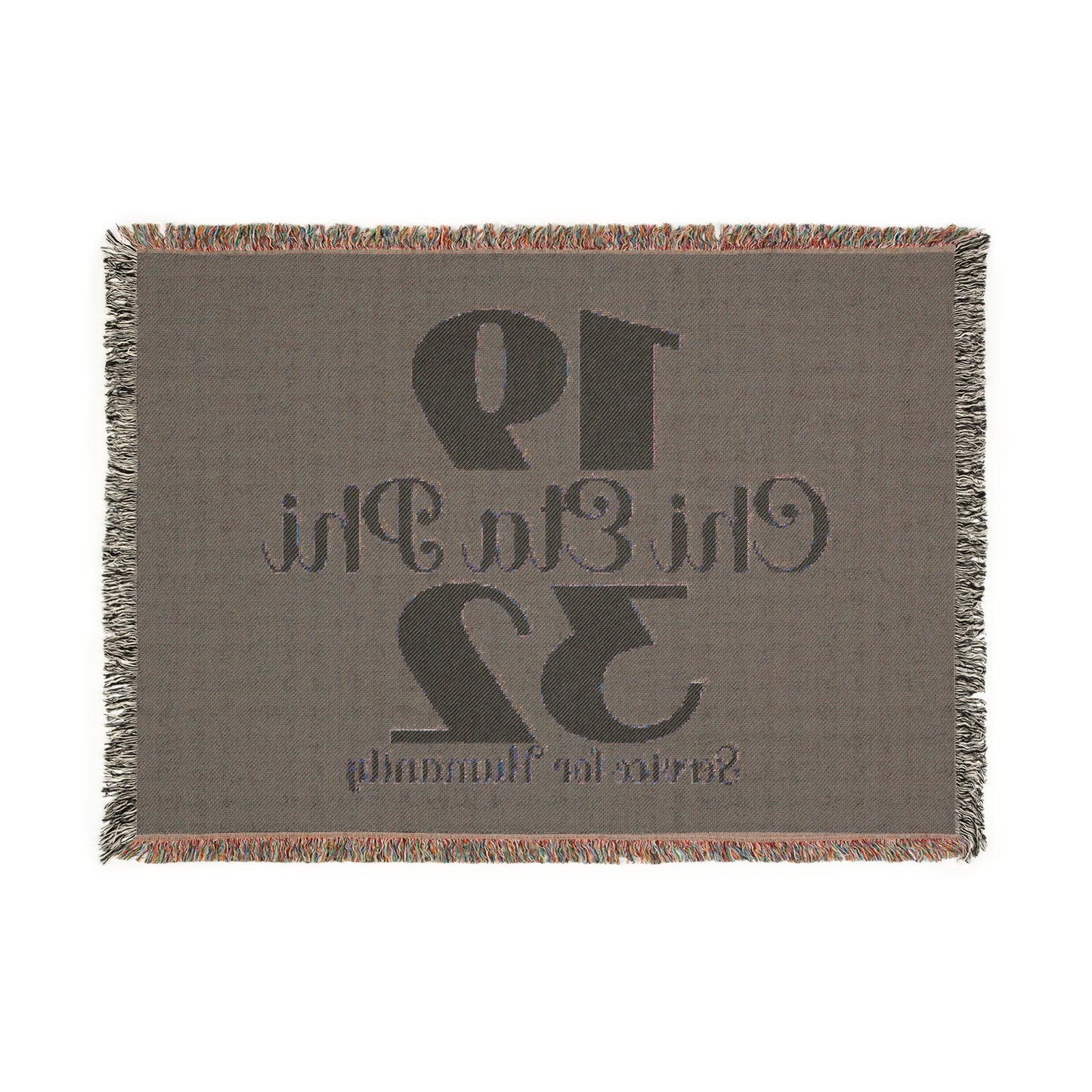 Chi Eta Phi 1932 Woven Fringed  Blanket