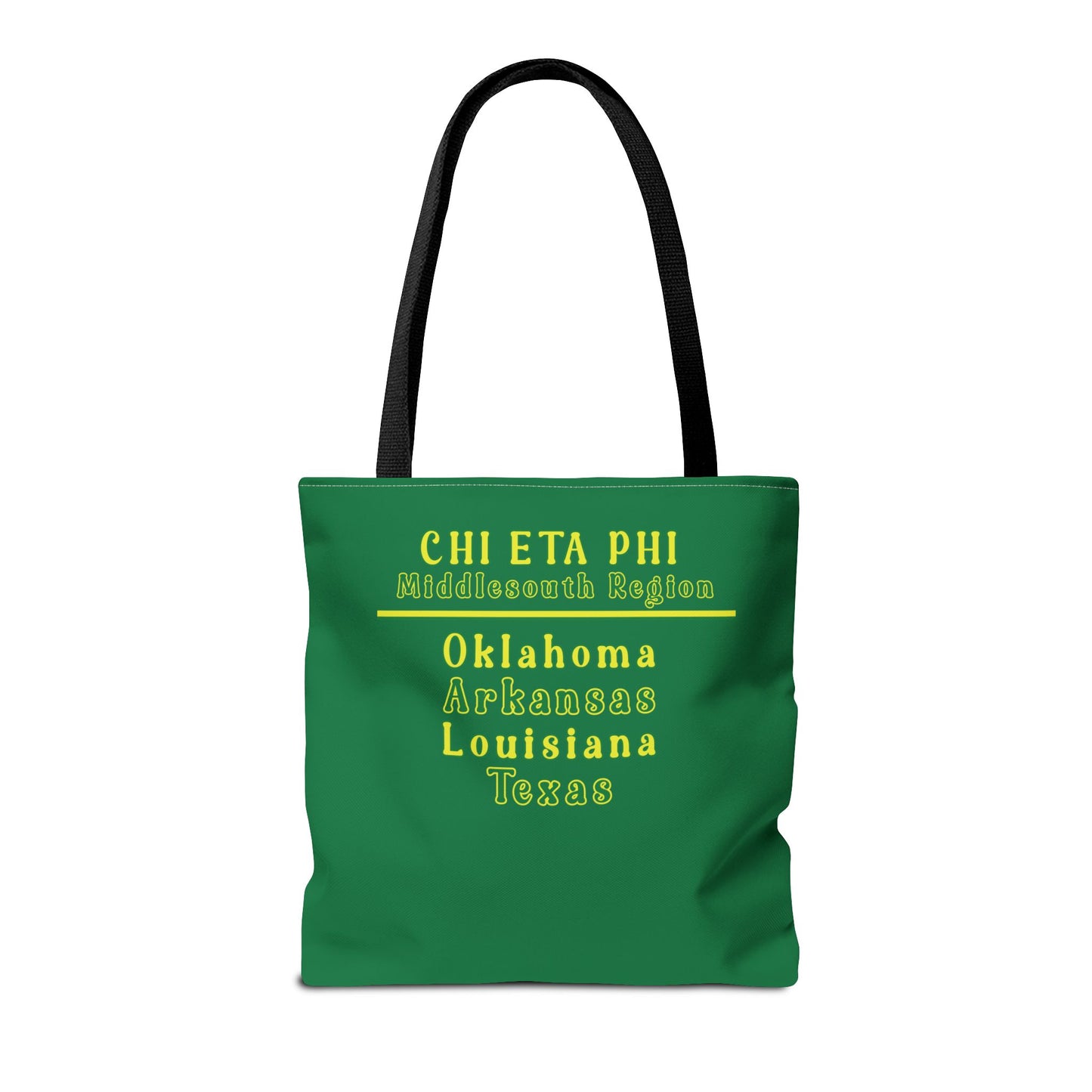 Middlesouth Green and Yellow Region Tote Bag