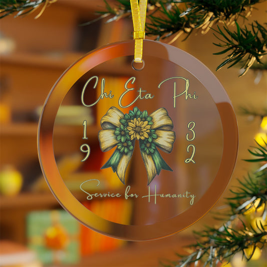 Chi Eta Phi 1932 Glass Ornament