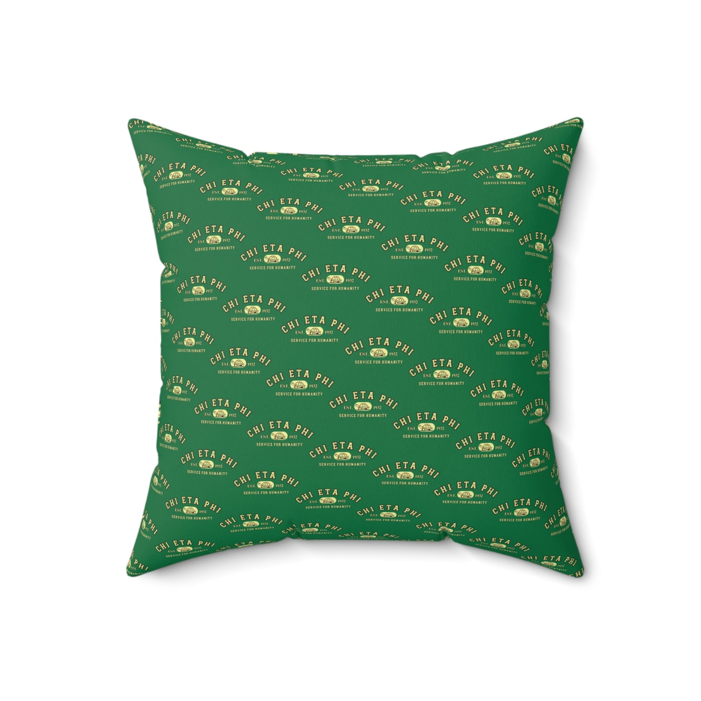 Chi Eta Phi Square Matching Yellow Chi Pillow