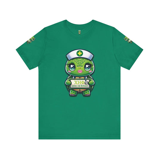 Lady Turtle Unisex Jersey Short Sleeve Pajama Tee