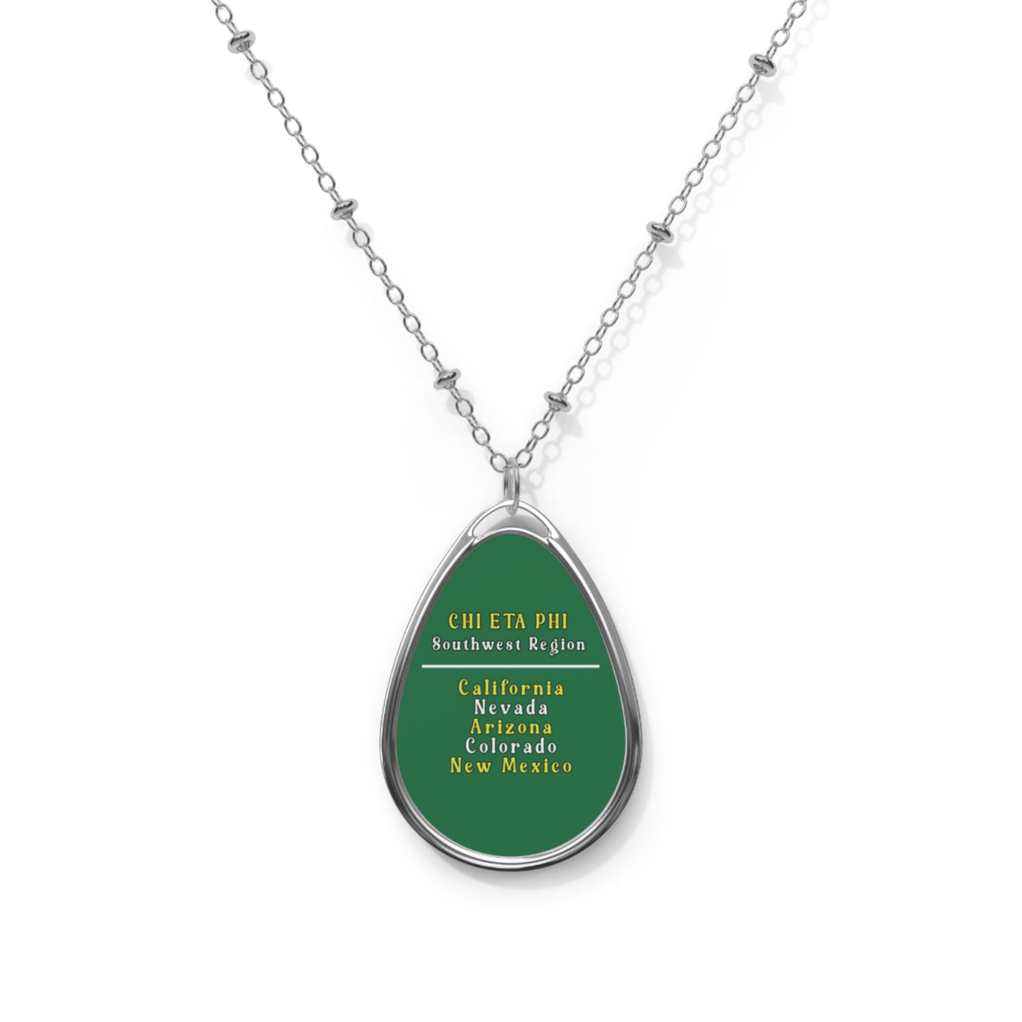 Oval Southwest Region Chi Eta Phi Necklace