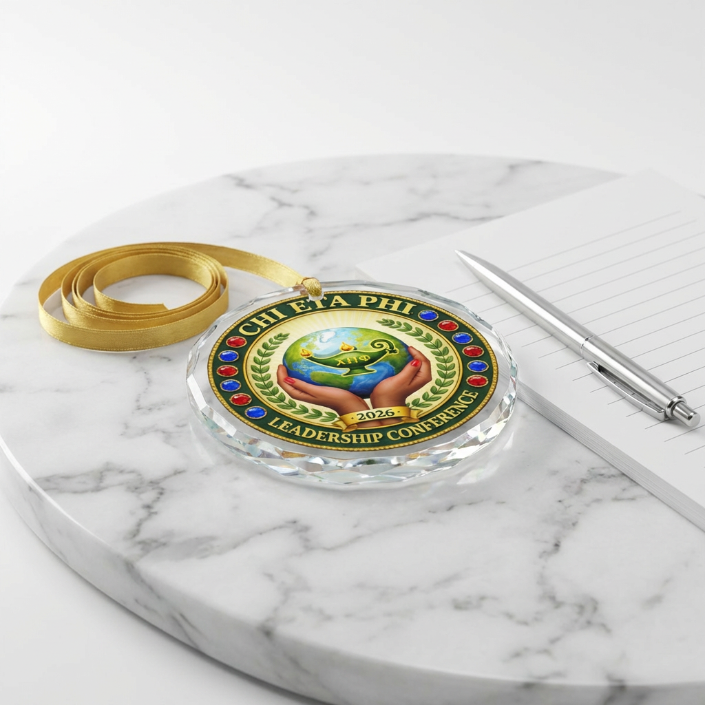 Chi Eta Phi Leadership Conference 2026 Glass Keepsake Ornament
