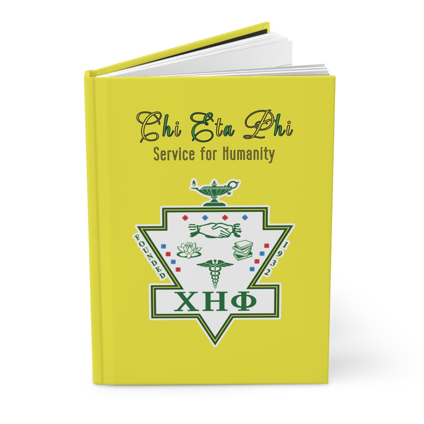 Chi Eta Phi Yellow Sisters Themed Journal - Ruled Lines