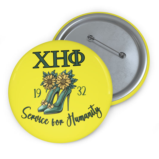 Yellow XHO Shoe Button
