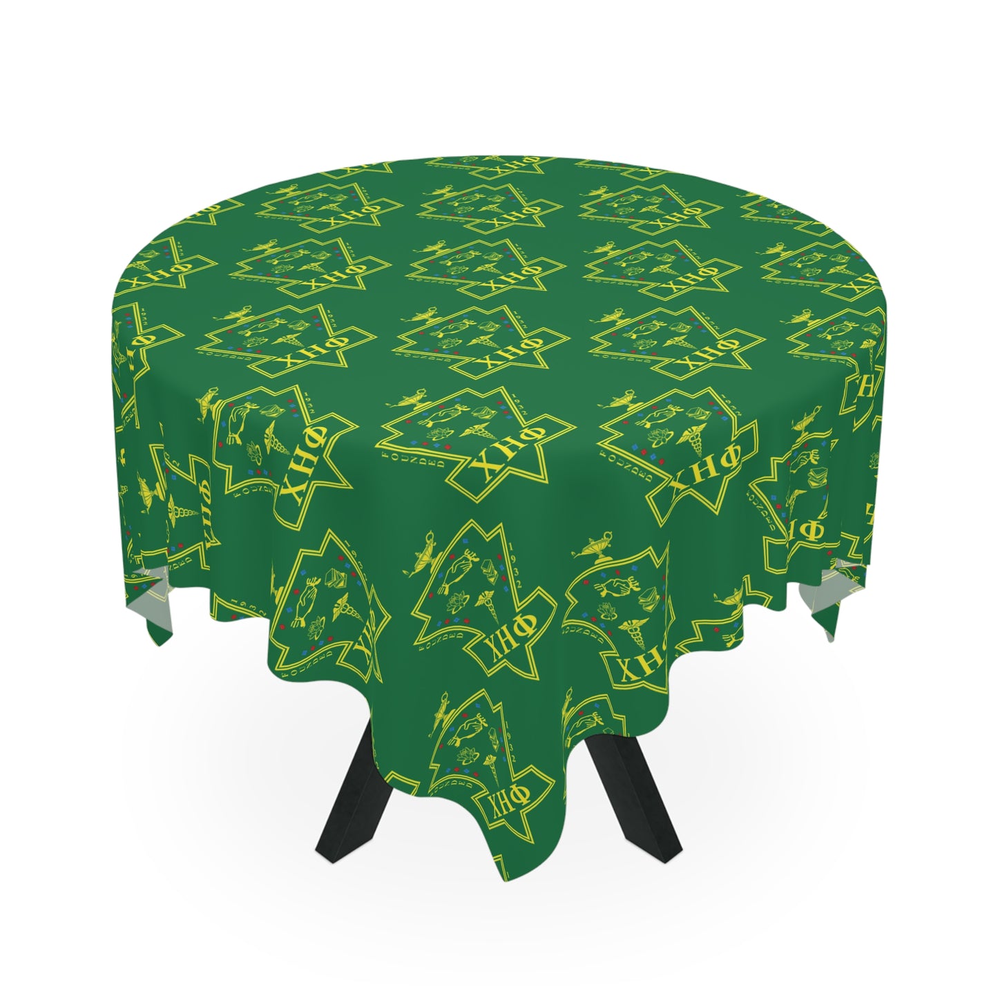 Green Chi Eta Phi Logo Tablecloth