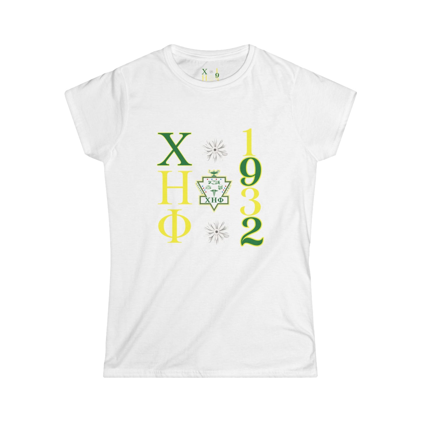 1932 Greek Letters Women’s Tee – Sorority Crest Heritage Shirt