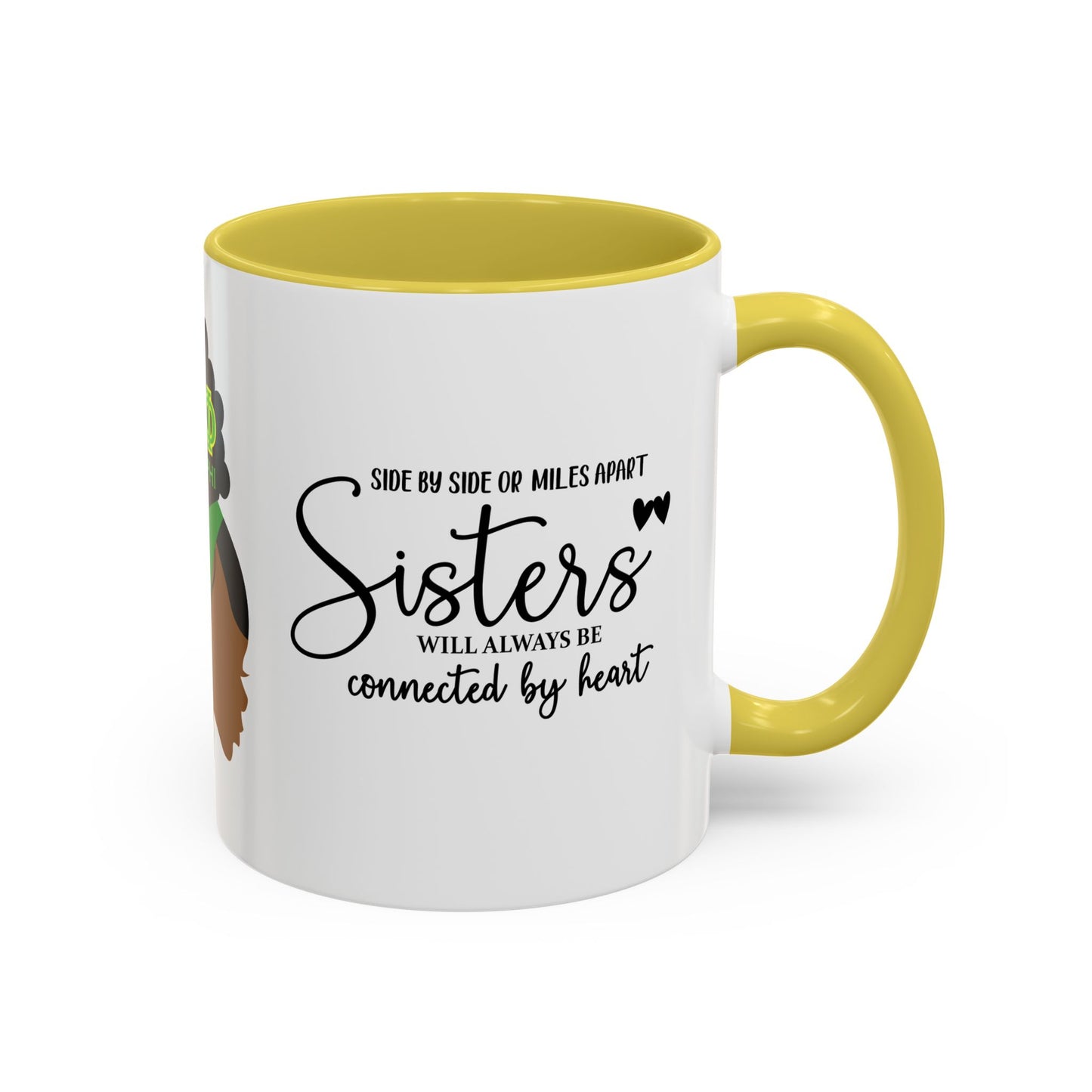 Chi Eta Phi Sisters Two-Tone Coffee Mugs, 11oz