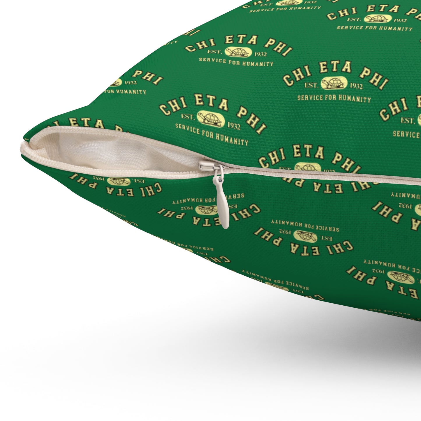 Chi Eta Phi Square Matching Yellow Chi Pillow