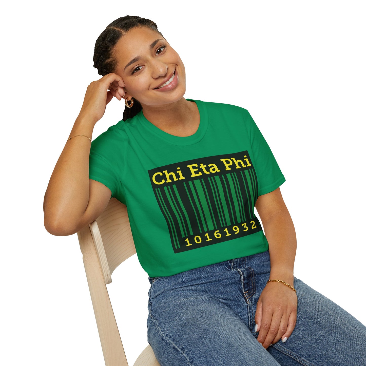 Chi Eta Phi Barcode T-Shirt — Sorority Founded 10/16/1932
