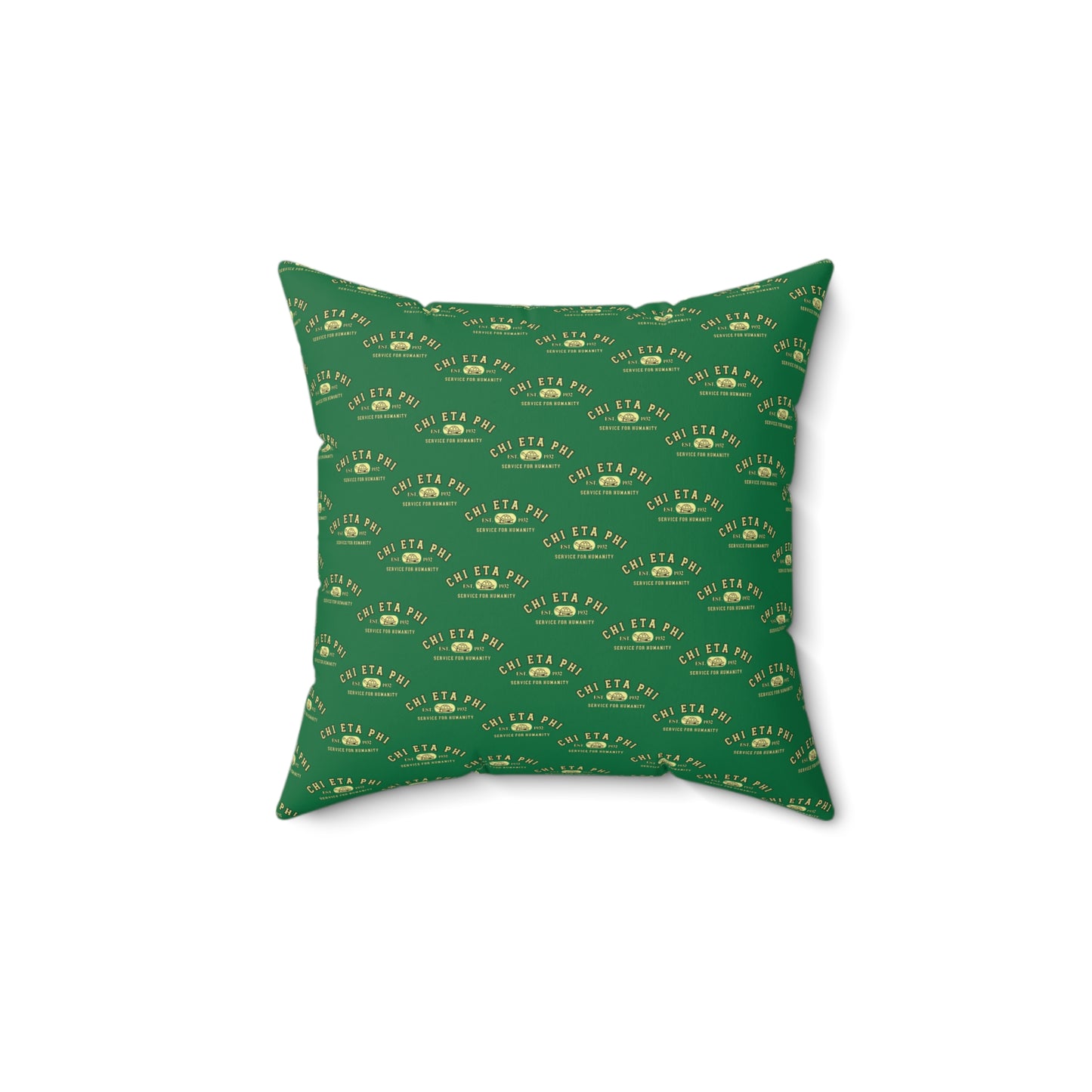 Chi Eta Phi Square Matching Yellow Chi Pillow