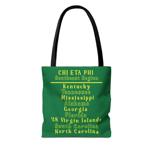 Southeast Region Green and Yellow Tote Bag