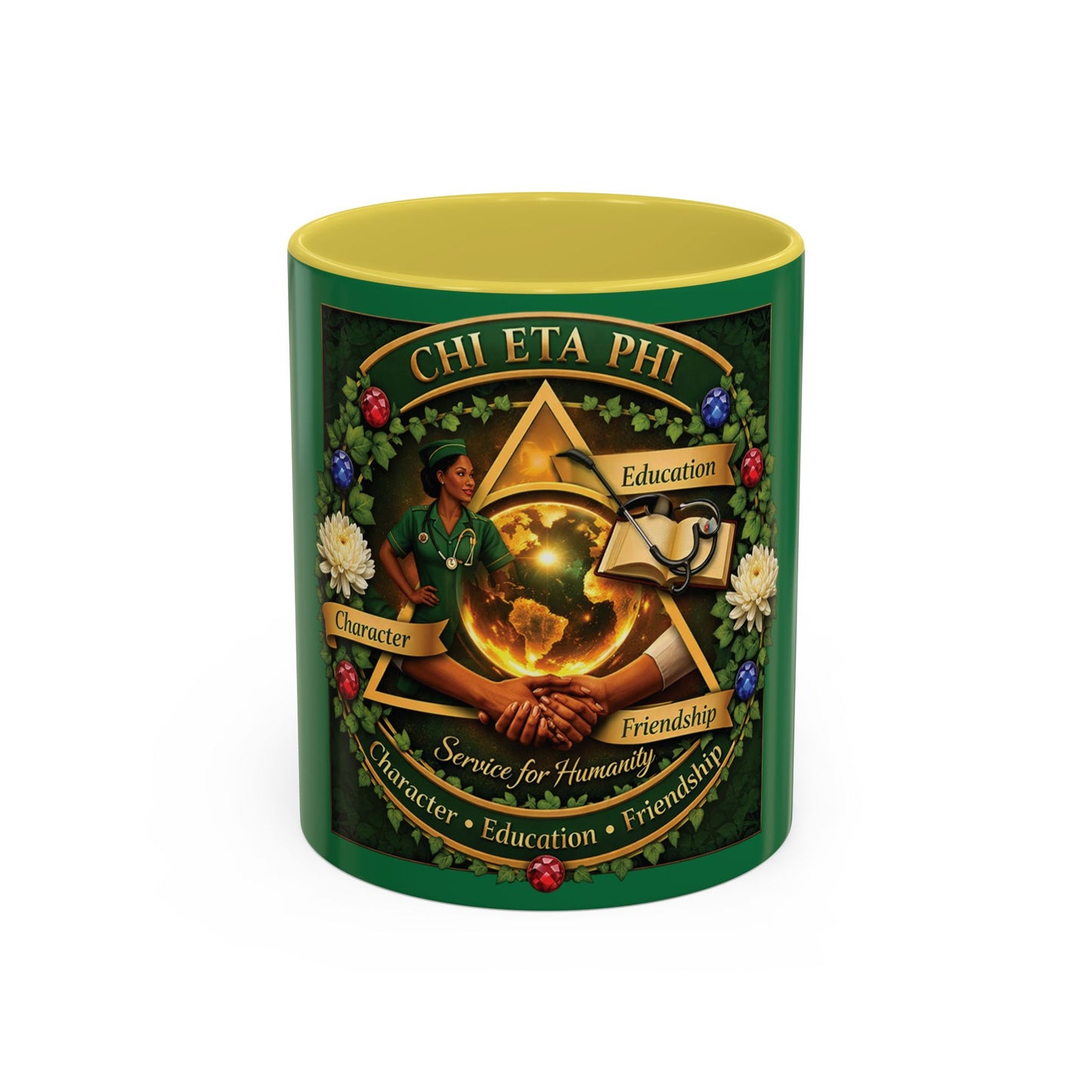 Chi Eta Phi Sorority Emblem Coffee Mug (11oz/15oz)