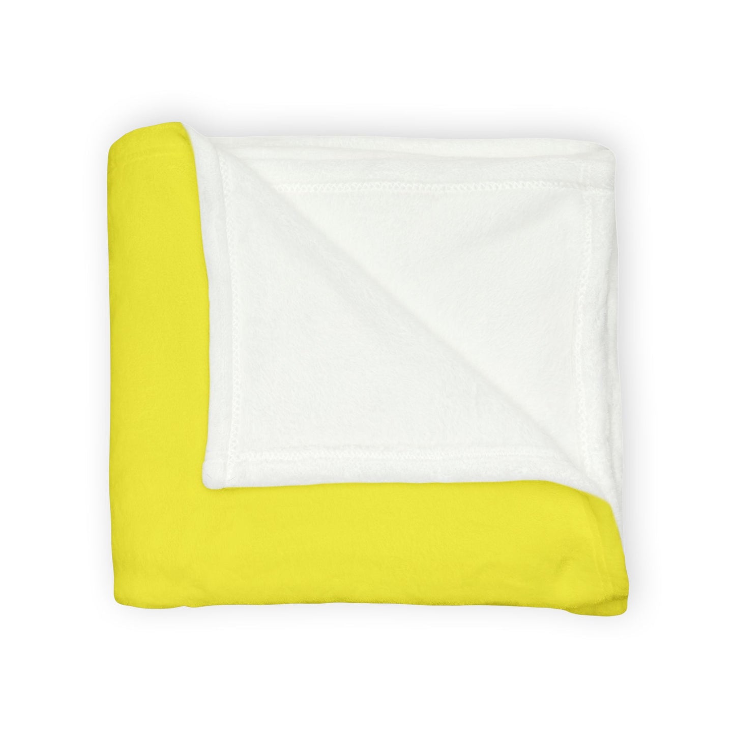 Soft Yellow Polyester Service for Humanity Logo Design Blanket