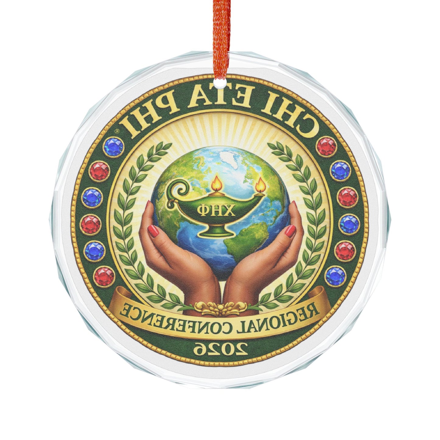 Chi Eta Phi Regional Conference 2026 Glass Keepsake Ornament