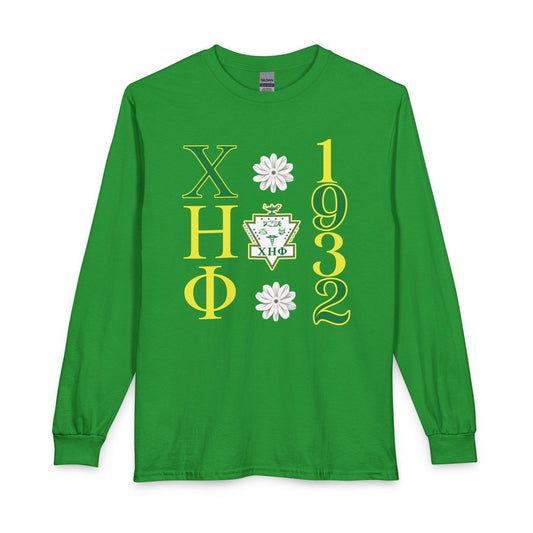 Chi Eta Phi Long Sleeve Tee — "XHO 1932" Sorority Shirt