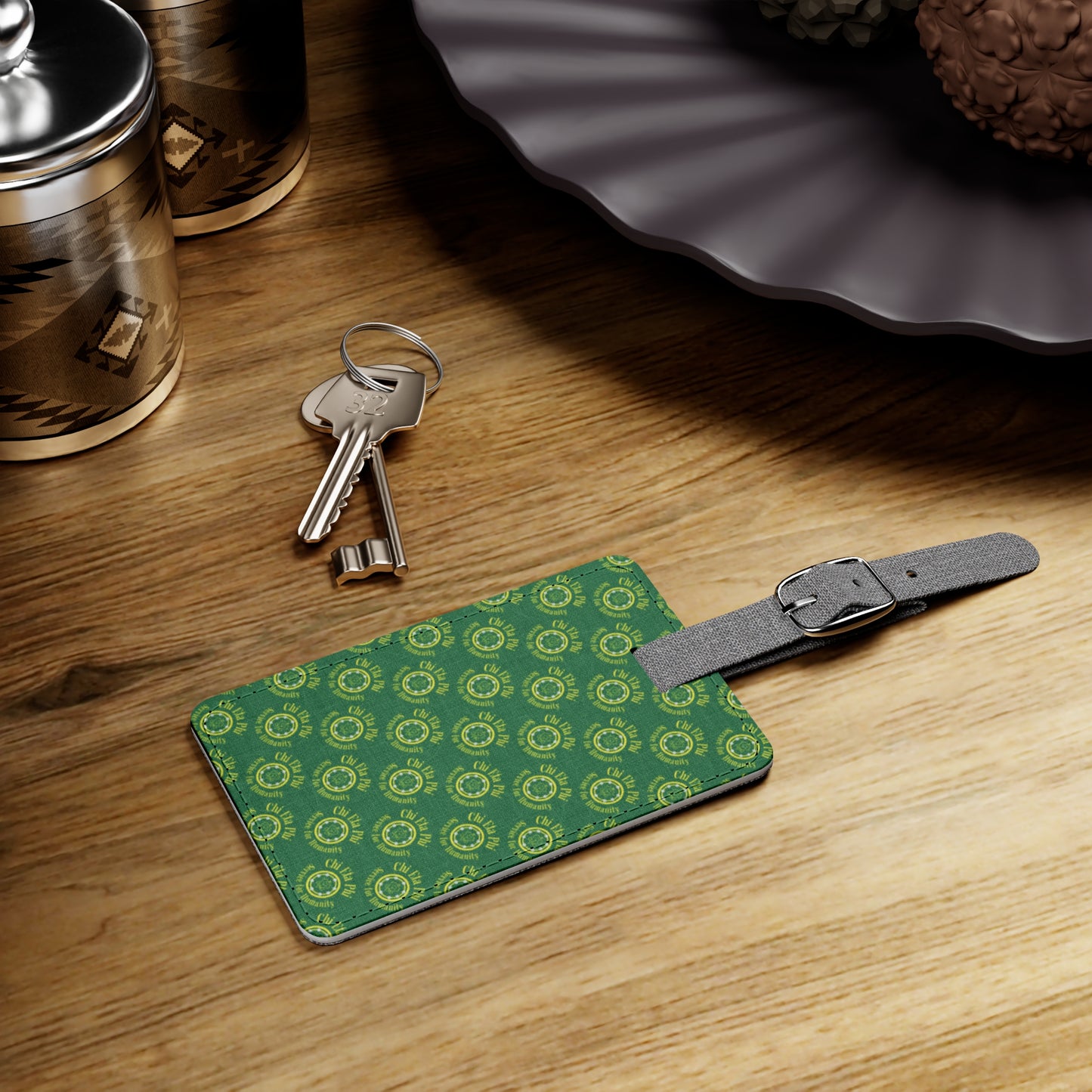 Matching Rectangular Polyester Luggage Tag