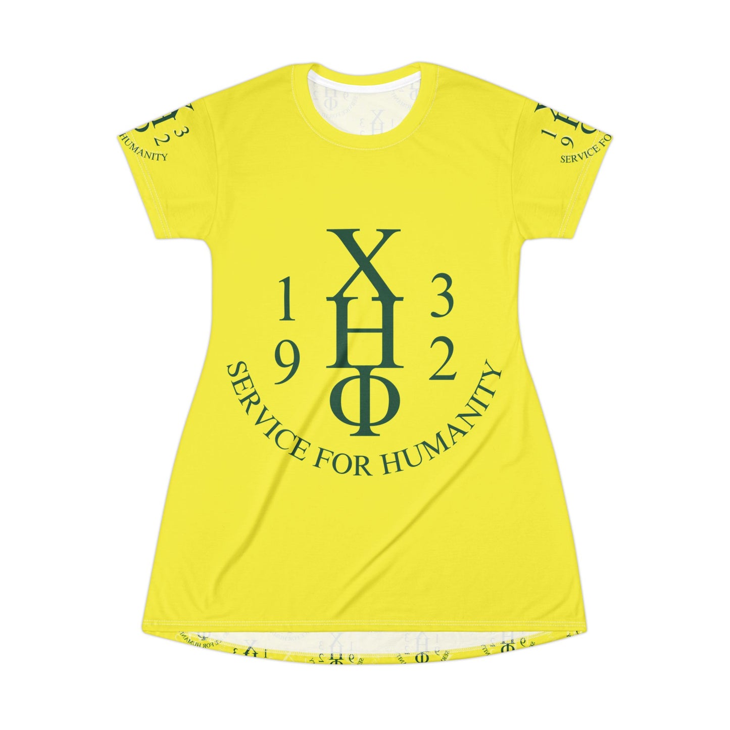 Chi Eta Phi Yellow 1932 T-Shirt Pajama Dress or Lounge Shirt