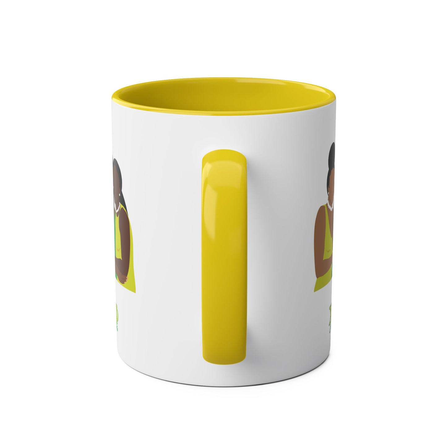 Chi Eta Phi Sisters Two-Tone Coffee Mugs, 11oz
