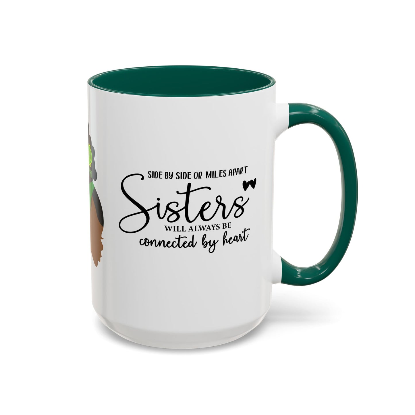 Chi Eta Phi Sisters Two-Tone Coffee Mugs, 11oz
