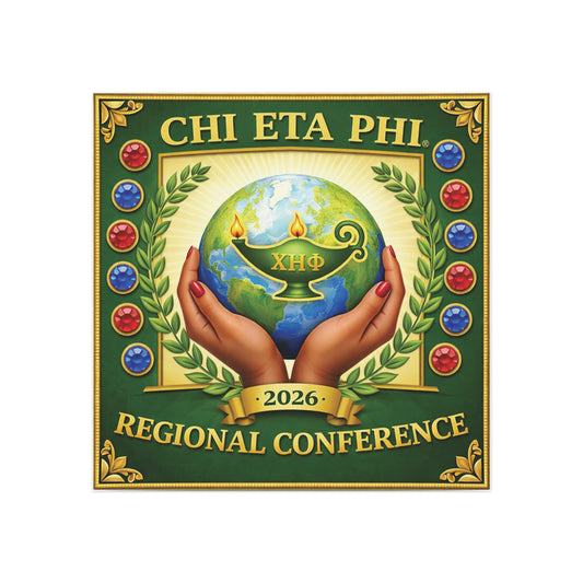 Chi Eta Phi 2026 Regional Conference Square Magnet — Commemorative Nursing Sorority Keepsake