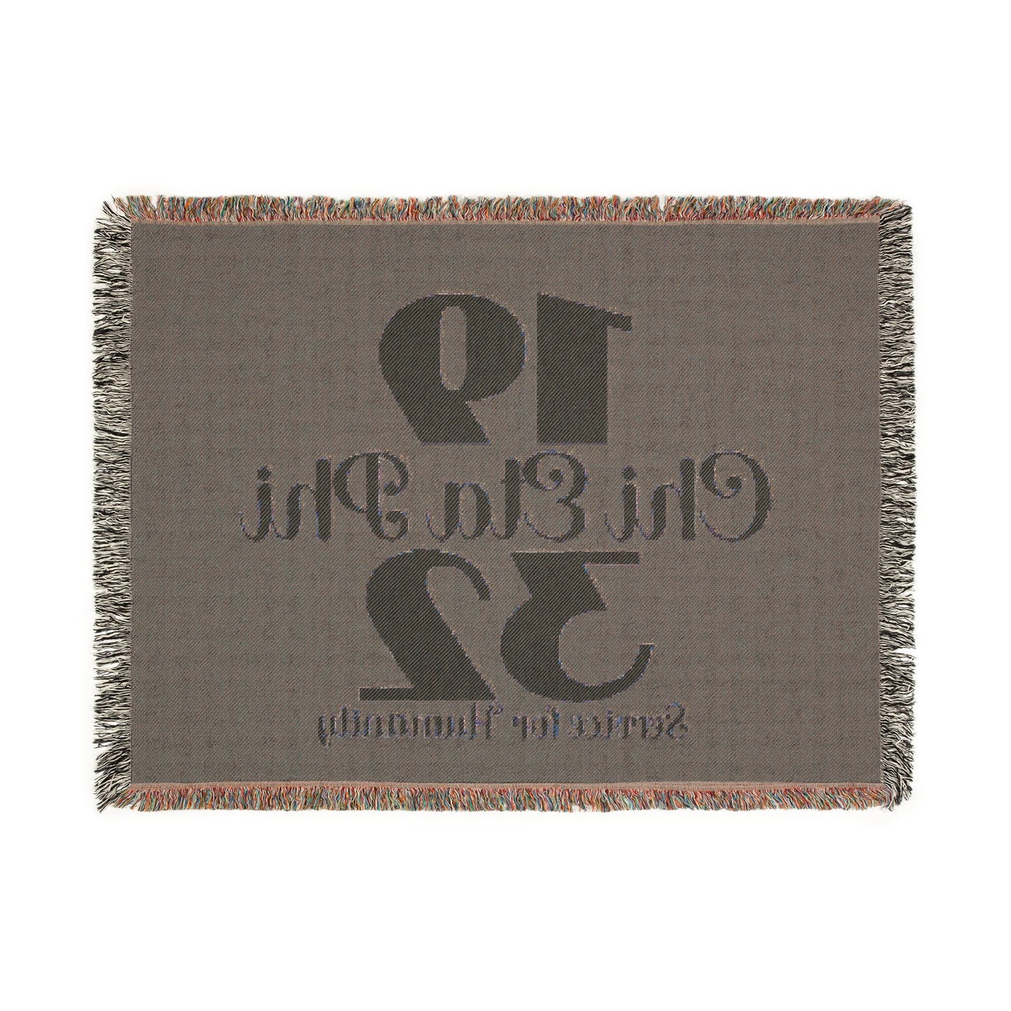 Chi Eta Phi 1932 Woven Fringed  Blanket