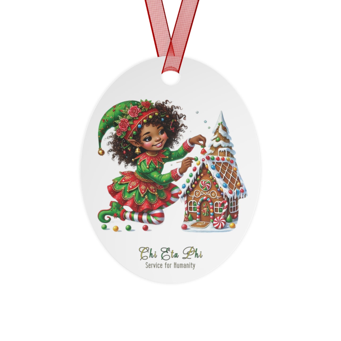 Metal Chi Xmas Ornaments