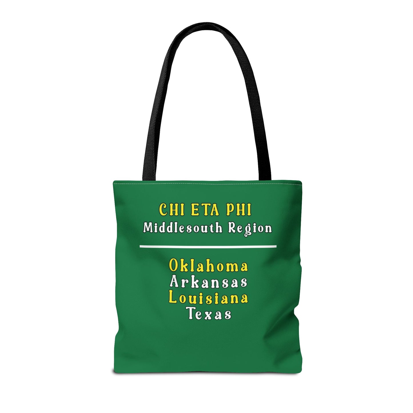 Middlesouth Region Green and White Tote Bag