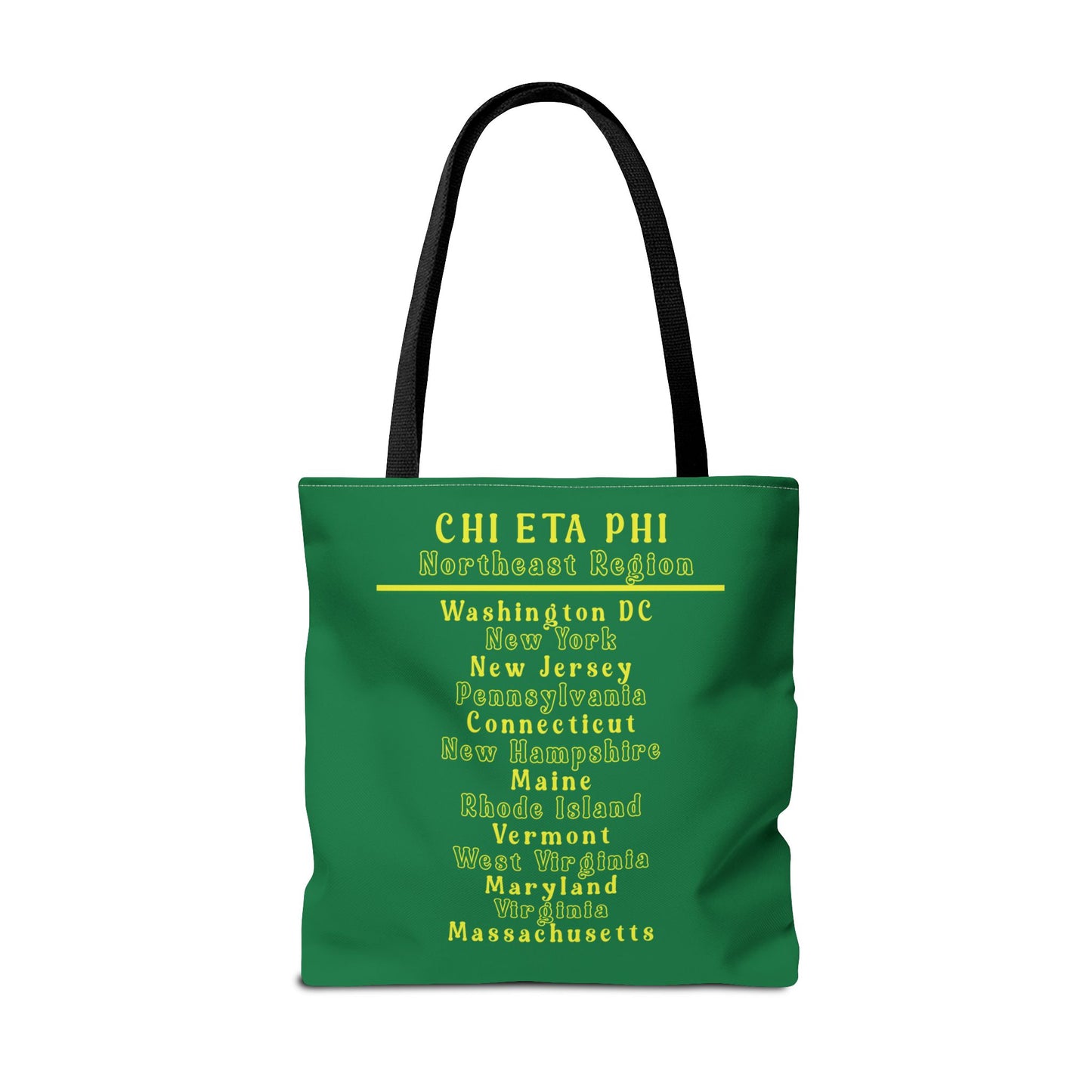 Northeast Region Green and Yellow Tote Bag