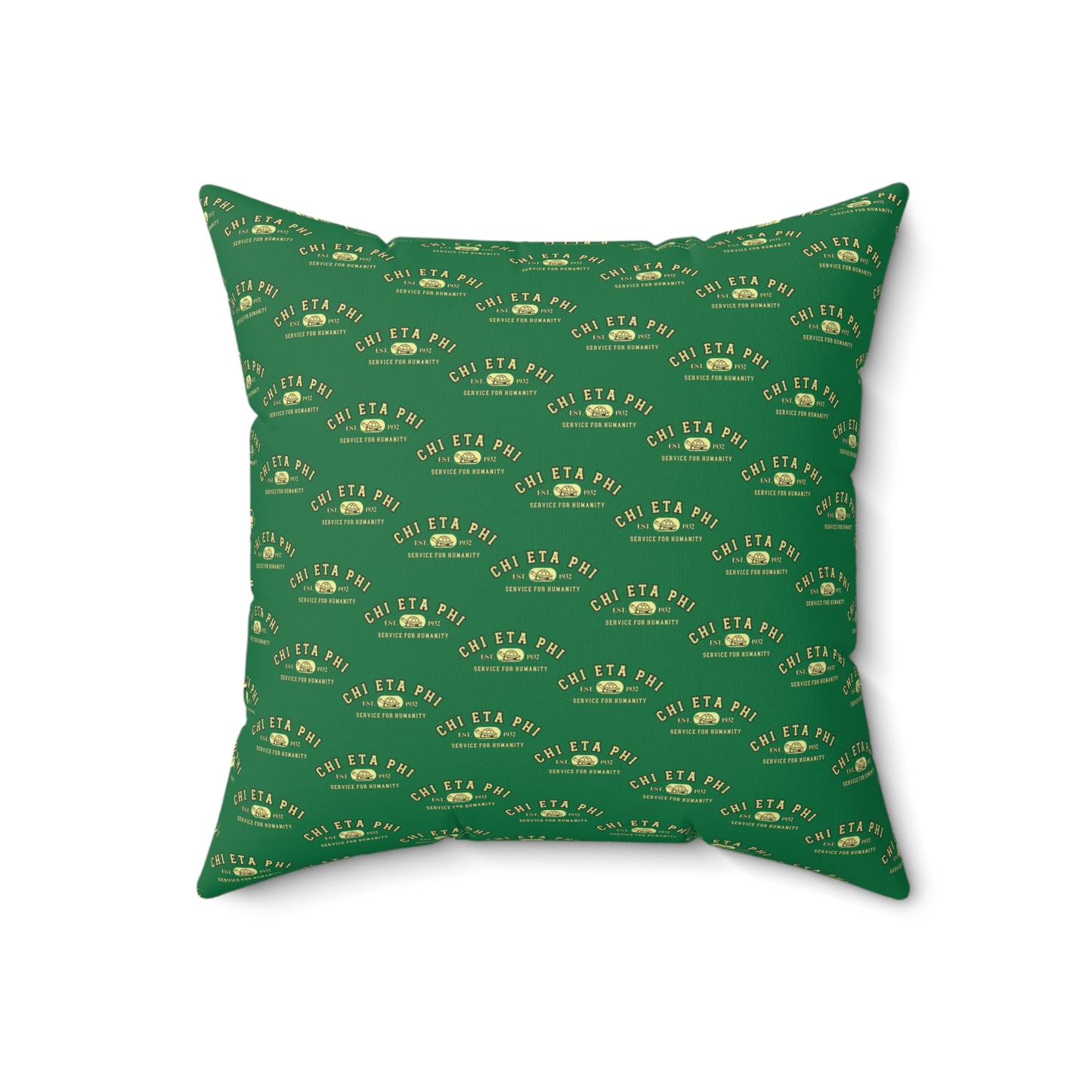 Chi Eta Phi Square Matching Yellow Chi Pillow