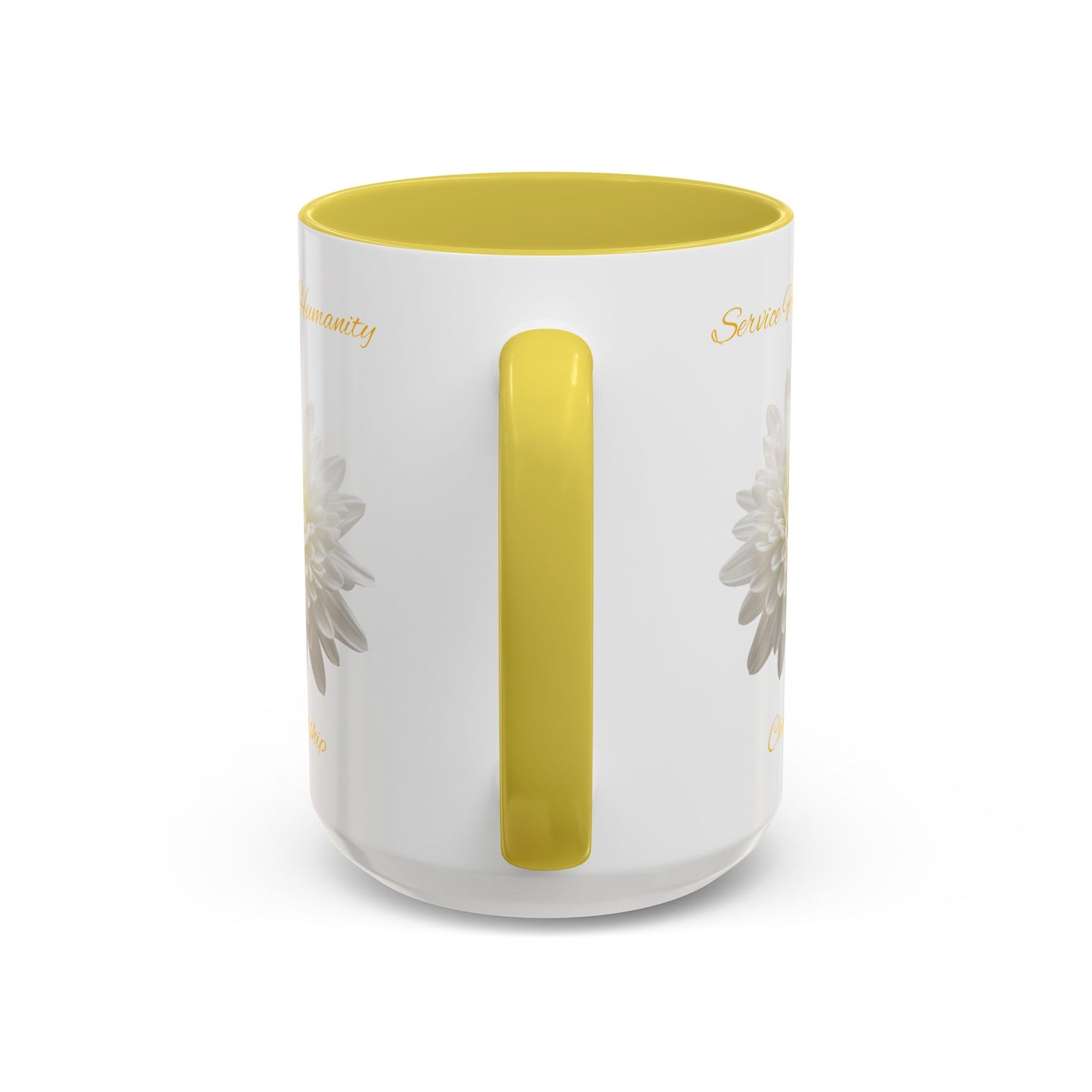 Service For Humanity Yellow Chrysanthemum Mug, 11oz