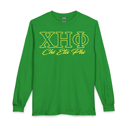 Chi Eta Phi Long Sleeve Tee — "XHO" Sorority Shirt