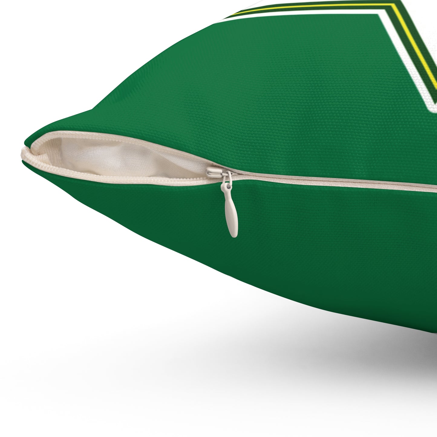 Chi Eta Phi Square Green Logo Pillow