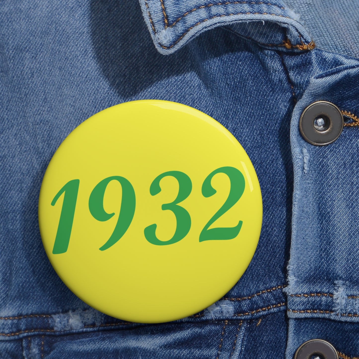 Yellow 1932 Button