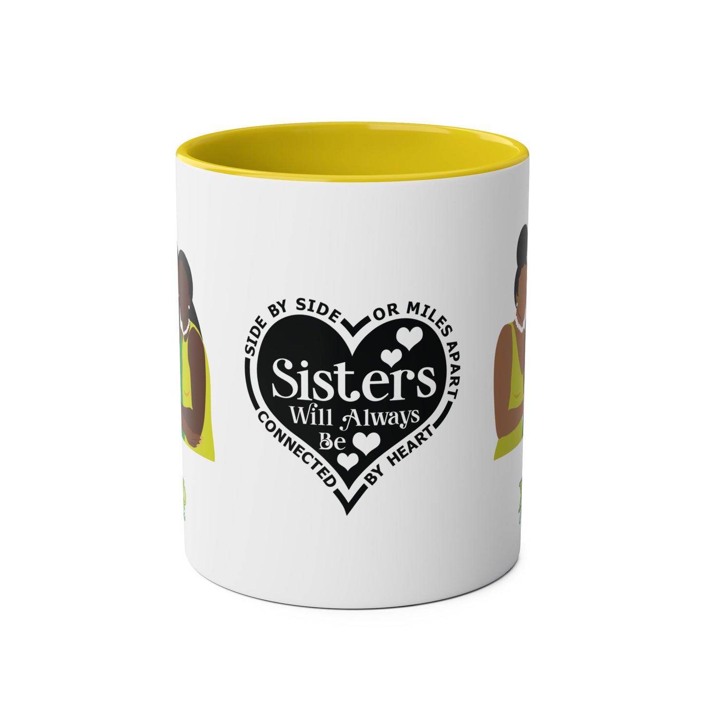 Chi Eta Phi Sisters Two-Tone Coffee Mugs, 11oz