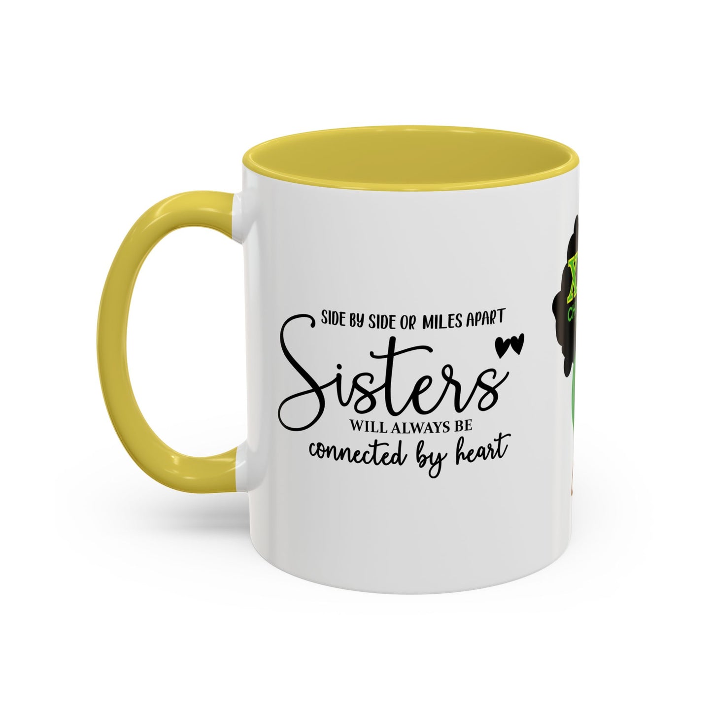 Chi Eta Phi Sisters Two-Tone Coffee Mugs, 11oz