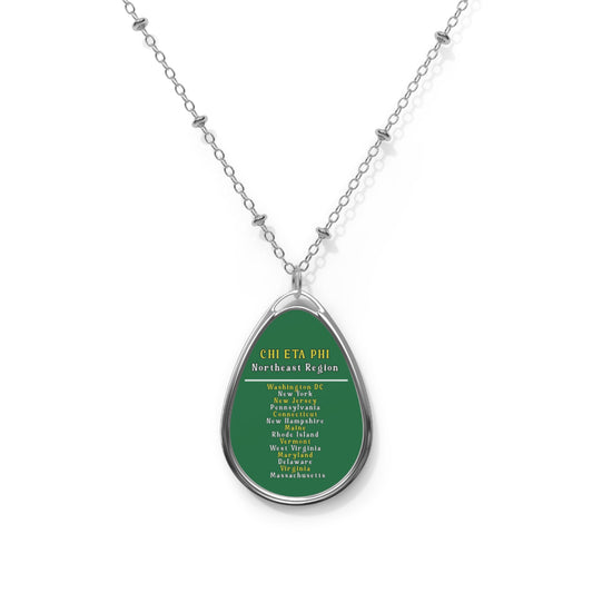 Oval Northeast Region Chi Eta Phi Necklace