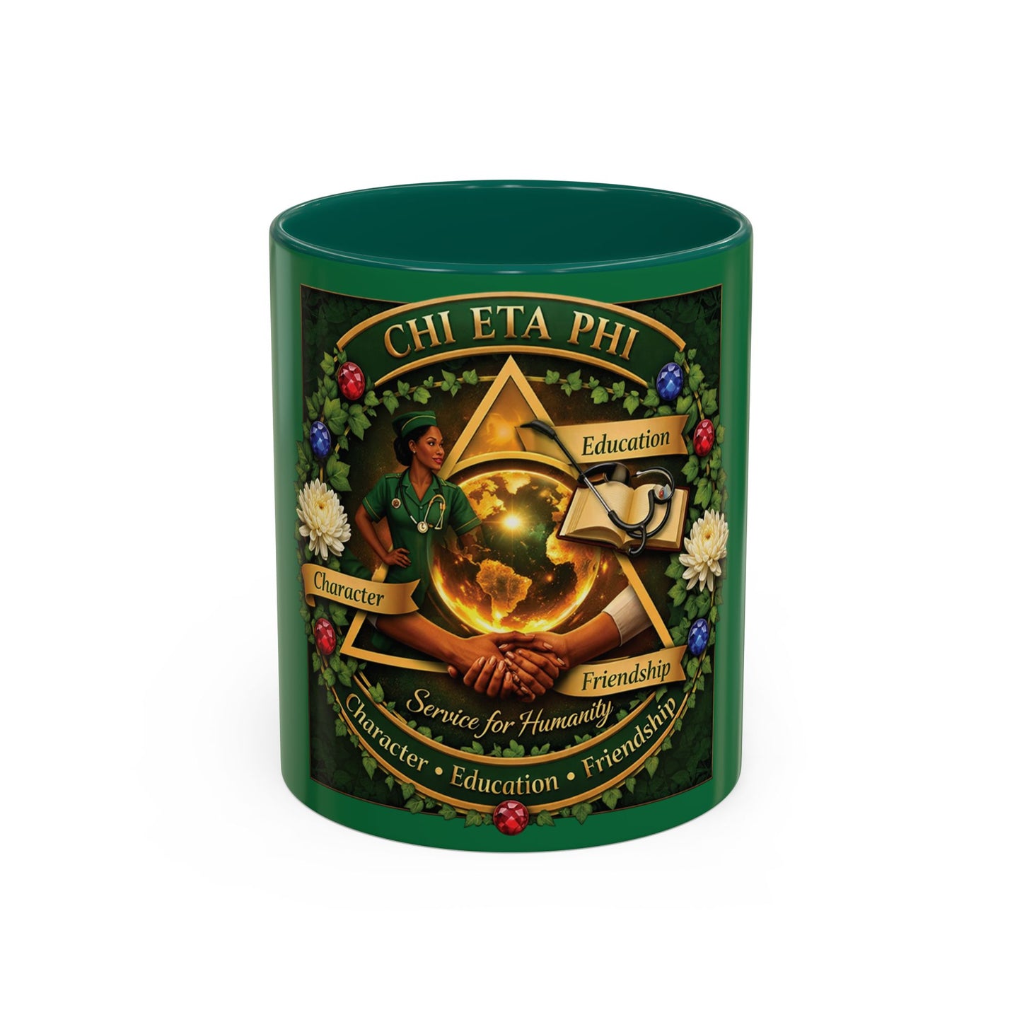 Chi Eta Phi Sorority Emblem Coffee Mug (11oz/15oz)