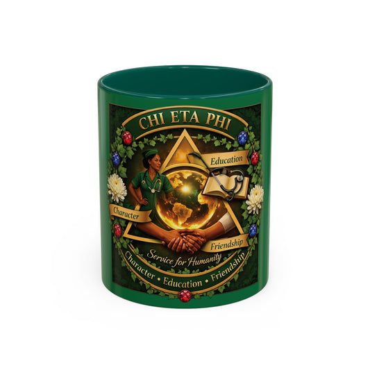 Chi Eta Phi Sorority Emblem Coffee Mug (11oz/15oz)